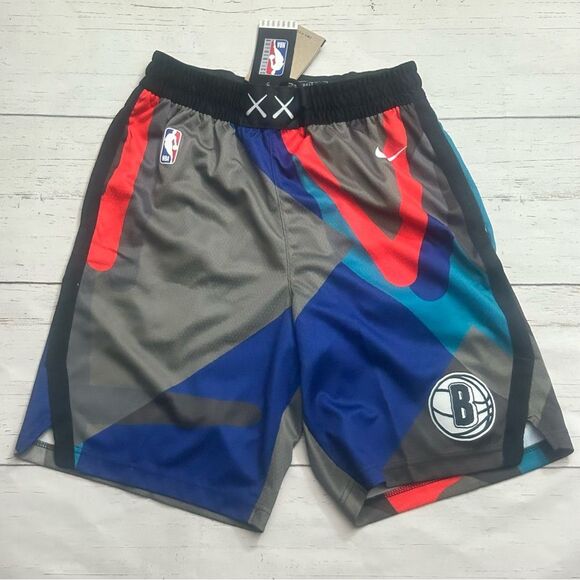 Nike Swingman Brooklyn Nets City Edition Basketball Shorts Small DX8694-010 - Picture 1 of 8